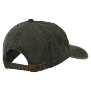 Bison Hoof Mascot Embroidered Washed Dyed Cap