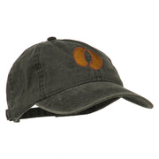 Bison Hoof Mascot Embroidered Washed Dyed Cap