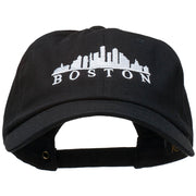 Boston Skyline Embroidered Washed Cap