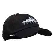 Boston Skyline Embroidered Washed Cap