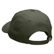 Triple Money Sign Embroidered Unstructured Cotton Twill Washed Cap - Olive OSFM