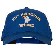 101st Airborne Retired Embroidered Solid Cotton Pro Style Cap