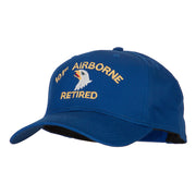 101st Airborne Retired Embroidered Solid Cotton Pro Style Cap