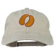 Bison Hoof Mascot Embroidered Washed Dyed Cap