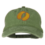 Bison Hoof Mascot Embroidered Washed Dyed Cap