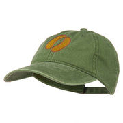 Bison Hoof Mascot Embroidered Washed Dyed Cap