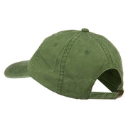 Bison Hoof Mascot Embroidered Washed Dyed Cap