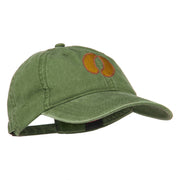 Bison Hoof Mascot Embroidered Washed Dyed Cap