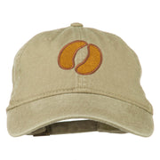 Bison Hoof Mascot Embroidered Washed Dyed Cap