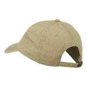 Bison Hoof Mascot Embroidered Washed Dyed Cap