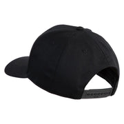 U.S. Naval Station Panama Patched Solid Cotton Twill Pro Style Cap - Black OSFM