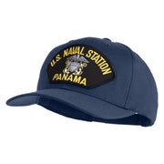 U.S. Naval Station Panama Patched Solid Cotton Twill Pro Style Cap - Navy OSFM