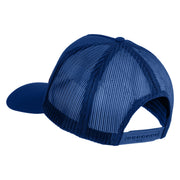 Desert Storm Veteran Patched Solid Cotton Twill 5 panel Mesh Back Cap - Royal OSFM