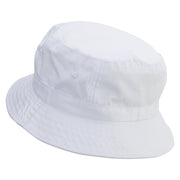 Papa Claus Embroidered Pigment Dyed Bucket Hat - White OSFM