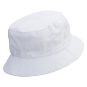 Papa Claus Embroidered Pigment Dyed Bucket Hat - White OSFM