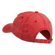 Small Bison Mascots Embroidered Washed Cap