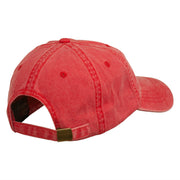 Small Bison Mascots Embroidered Washed Cap