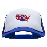 Patriotic States Embroidered Summer Foam Mesh Trucker Cap