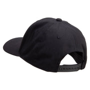 Peace Love Irish Embroidered Unconstructed high profile Cotton Flat Bill Cap - Black OSFM