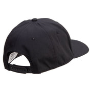 Peace Love Irish Embroidered Unconstructed high profile Cotton Flat Bill Cap - Black OSFM