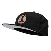 Halloween Bat Insignia Embroidered Flat Bill Snapback Cap