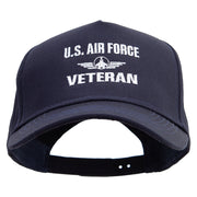 U.S Air Force Veteran Five Panels Pro Style Trucker Mesh Cap - Navy OSFM