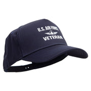 U.S Air Force Veteran Five Panels Pro Style Trucker Mesh Cap - Navy OSFM