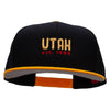 Utah Year Established Embroidered Wool Blend Pro Style 2 Tone Snapback - Gold-Black OSFM