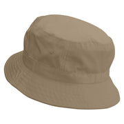 Papa Claus Embroidered Pigment Dyed Bucket Hat - Khaki OSFM