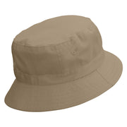 Papa Claus Embroidered Pigment Dyed Bucket Hat - Khaki OSFM