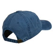 Small Bison Mascots Embroidered Washed Cap