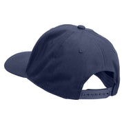 Peace Love Irish Embroidered Unconstructed high profile Cotton Flat Bill Cap - Navy OSFM