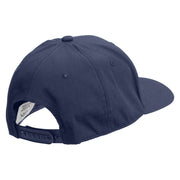 Peace Love Irish Embroidered Unconstructed high profile Cotton Flat Bill Cap - Navy OSFM