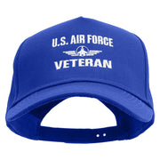 U.S Air Force Veteran Five Panels Pro Style Trucker Mesh Cap - Royal OSFM