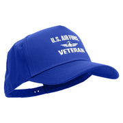 U.S Air Force Veteran Five Panels Pro Style Trucker Mesh Cap - Royal OSFM