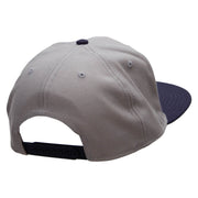 Utah Year Established Embroidered Wool Blend Pro Style 2 Tone Snapback - Navy-Grey OSFM