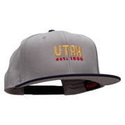 Utah Year Established Embroidered Wool Blend Pro Style 2 Tone Snapback - Navy-Grey OSFM