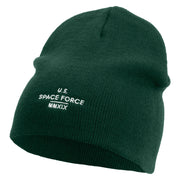 US Space Force MMXIX Embroidered 8 Inch Short Beanie - Dk-Green OSFM