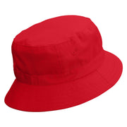 Papa Claus Embroidered Pigment Dyed Bucket Hat - Red OSFM