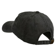 Small Bison Mascots Embroidered Washed Cap