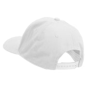 Peace Love Irish Embroidered Unconstructed high profile Cotton Flat Bill Cap - White OSFM