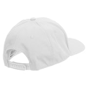 Peace Love Irish Embroidered Unconstructed high profile Cotton Flat Bill Cap - White OSFM