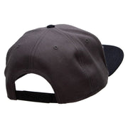 Utah Year Established Embroidered Wool Blend Pro Style 2 Tone Snapback - Black-Charcoal OSFM