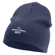 US Space Force MMXIX Embroidered 8 Inch Short Beanie - Navy OSFM