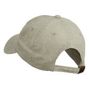 Small Bison Mascots Embroidered Washed Cap