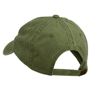 Small Bison Mascots Embroidered Washed Cap