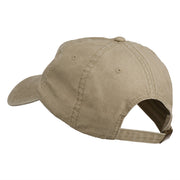 Small Bison Mascots Embroidered Washed Cap