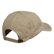 Small Bison Mascots Embroidered Washed Cap