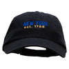 New York Year Established Embroidered Low Profile Dyed Cotton Twill Cap - Black OSFM