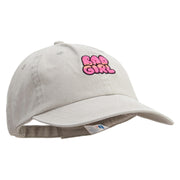 Bad Girl Embroidered Pigment Dyed Wash Cap - Putty OSFM